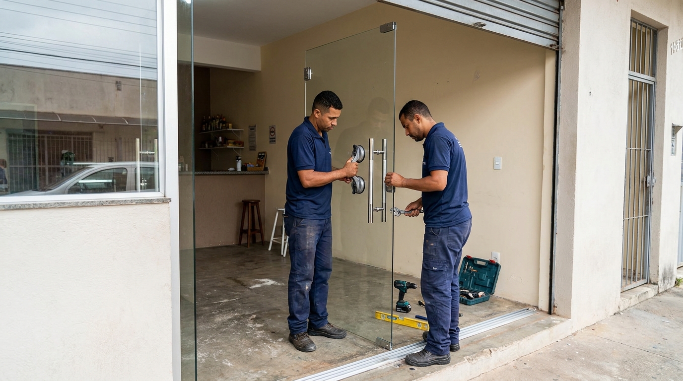 Portas em Vidro na Ponta do Seixas, João Pessoa‑PB