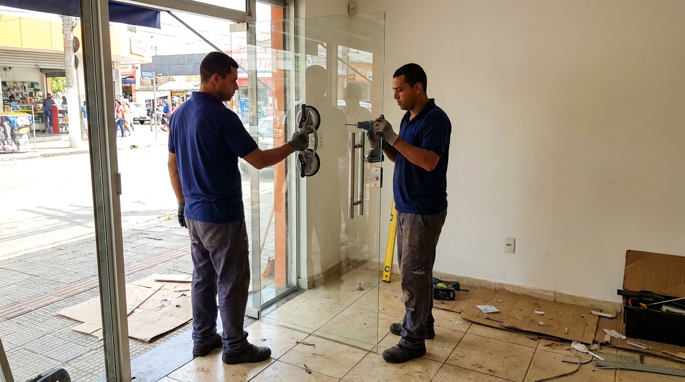 Portas em Vidro na Ponta do Seixas, João Pessoa‑PB